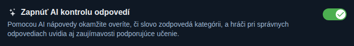 Nastavenie: Kontrola odpovedí pomocou AI