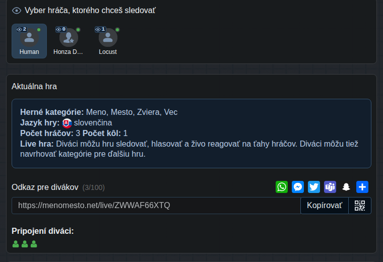 Pohľad diváka v lobby